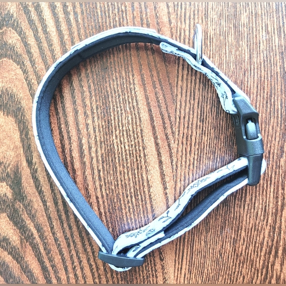 2 /$15 New Tella & Stella Designer Dog Collar Black Baccara Sz Medium - Picture 3 of 7